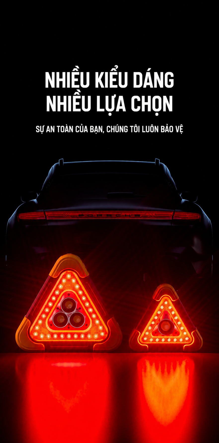 Đèn LED cảnh báo hình tam giác cho ô tô (12)
